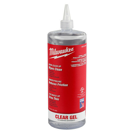 MILWAUKEE TOOL Wire/Cable Pulling Gel Lubricant, 1 qt 48-22-4135