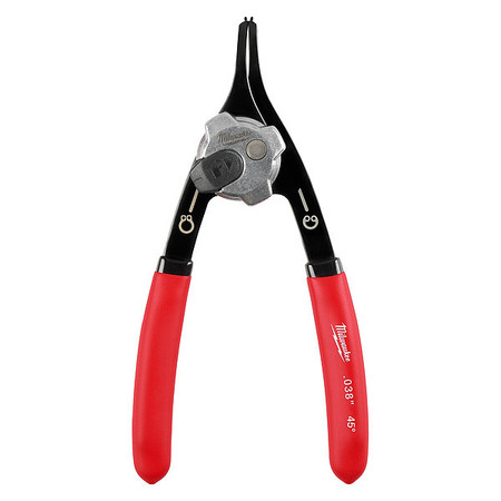 MILWAUKEE TOOL 45 Degrees Convertible Snap Ring Pliers with .038 in. Tip 48-22-6531