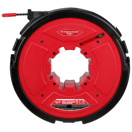 MILWAUKEE TOOL M18 FUEL ANGLER 100' Non-Conductive Polyester Pulling Fish Tape Replacement Cartridge 48-44-5195