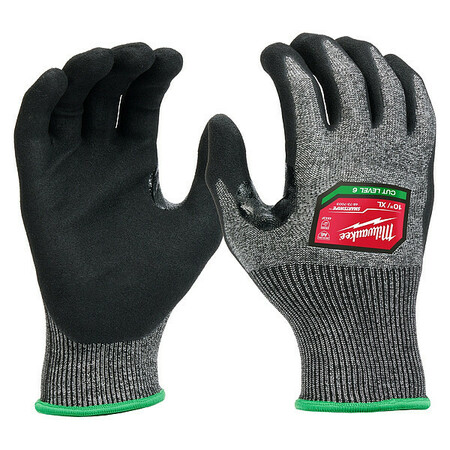 MILWAUKEE TOOL Knit Gloves, Finished, Size XL 48-73-7003