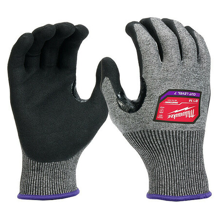 MILWAUKEE TOOL Knit Gloves, Finished, Size M 48-73-7011