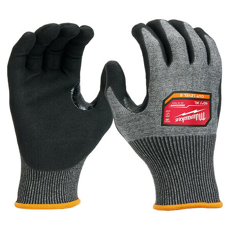 MILWAUKEE TOOL Knit Gloves, Finished, Size XL 48-73-7023