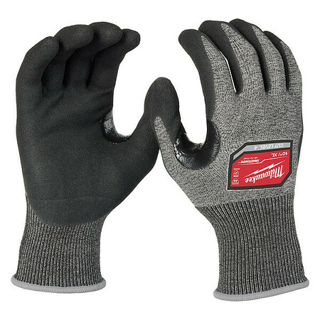 MILWAUKEE TOOL Knit Gloves, Finished, Size XL 48-73-7143