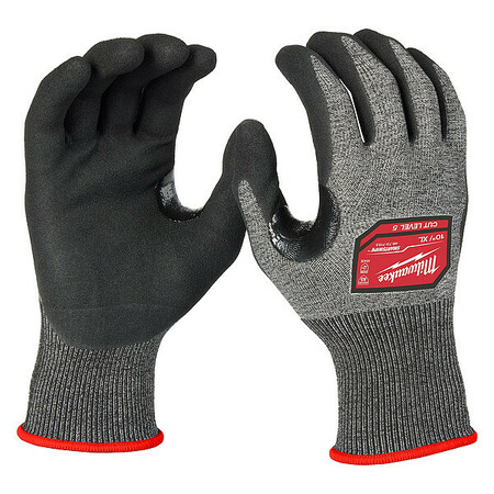 MILWAUKEE TOOL Knit Gloves, Finished, Size XL 48-73-7153