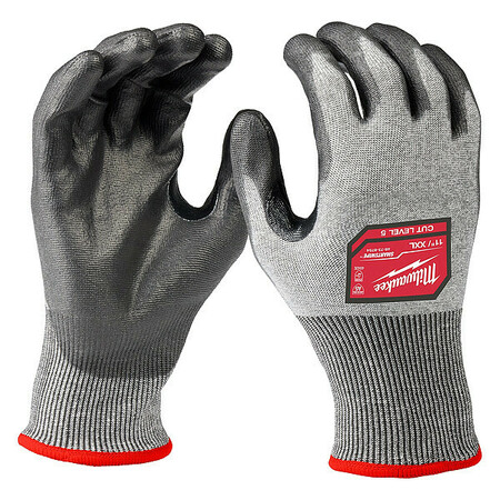 MILWAUKEE TOOL Knit Gloves, Finished, Size 2XL 48-73-8754E