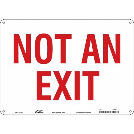 Condor Safety Sign, 10 in x 14 in, Polyethylene 480H76