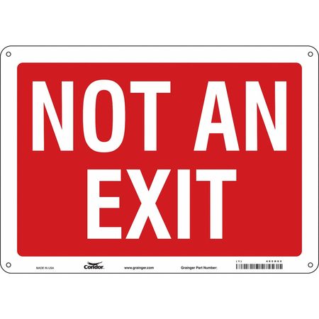 CONDOR Safety Sign, 10 in x 14 in, Polyethylene 480H60