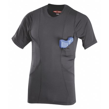 Tru-Spec Concealed Holster Shirt, M, Regular, Black 1226