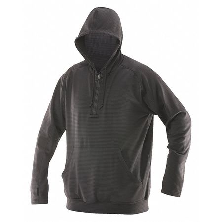 TRU-SPEC Grid Fleece Hoodie, M, Regular, Black 2420