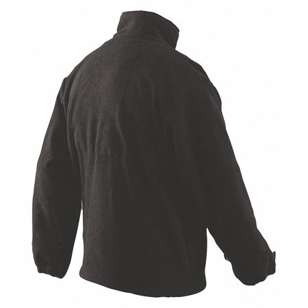 Tru-Spec Polar Fleece Jacket, 2XL, Long, Black 2434