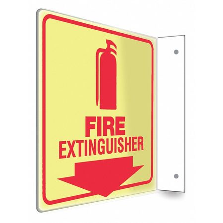 CONDOR High Visibility Safety Sign, 8" W, 8" H 480X55