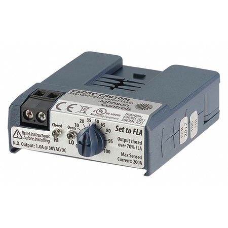 JOHNSON CONTROLS Current Sensing Relay, 0.50A, Self Powered CSDSC-C50100L0