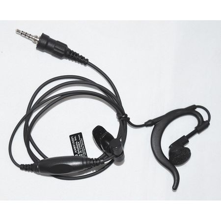 MOTOROLA Earpiece Microphone, Black, 48" Cord L AAM21X501 MH-89A4B