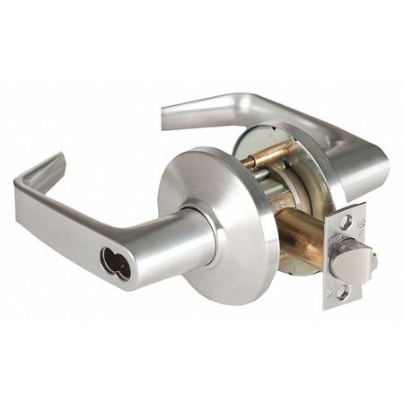 BEST Door Lever Lockset, 2-3/4" Strike Dim 9K37W15DSTK626