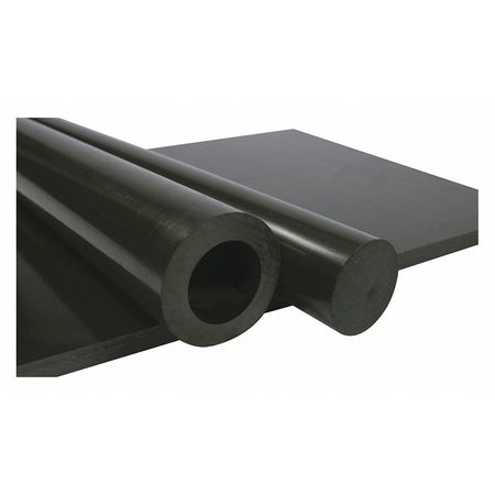 Zoro Select Black Extruded Nylon 6/6 Rod Stock 4 ft. L, 3/4" Dia. 69642104