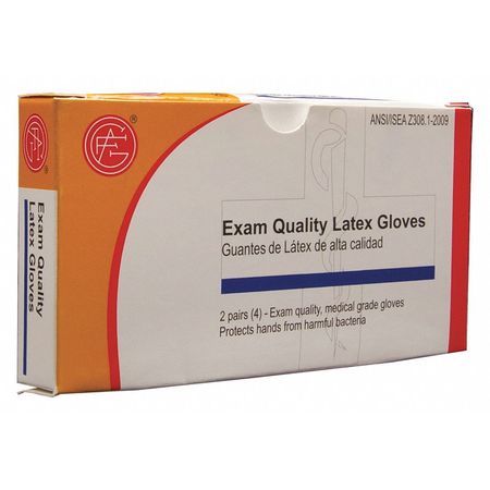 ZORO SELECT Unitized Exam Gloves, 0.4 mil Palm, Vinyl, Powder-Free, Universal, 4 PK, White 9999-1103