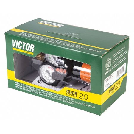 VICTOR Gas Regulator, Single Stage, CGA-510LP, 5 to 125 psi, Use With: Natural Gas, Propane 0781-3632