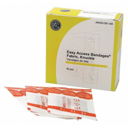 ZORO SELECT Strip Bandages, 3-51/64" Lx1-1/2" W, PK40 9999-0116