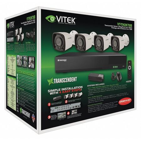 VITEK Digital Video Recorder Kit, Fixed Type VT-TH2KT86TB-2