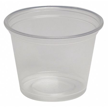 DIXIE Portion Cup, 1 oz., Plastic, PK4800 PP10CLEAR