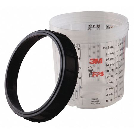 3M Midi Cup Liner, 13.5 oz. Size, Plastic, PK2 16122