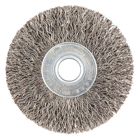 Norton Abrasives Wire Wheel Brush, Crimped, Carbon Steel 66252839024