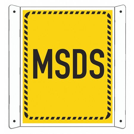 LYLE Msds Information Sign, 10inx8in, Aluminum LCDF-0003-NA_8x10