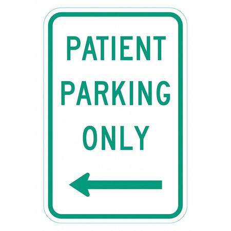 LYLE Patient Parking Sign, 18" x 12, T1-6272-HI_12x18 T1-6272-HI_12x18