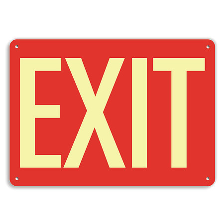 LYLE Aluminum Exit & Entrance Sign, 10x14in U1-1016-GA_14x10