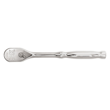 Sk Professional Tools 3/8" Drive 90 Geared Teeth Pear Head Style Hand Ratchet, 8" L, Chrome Finish 80200