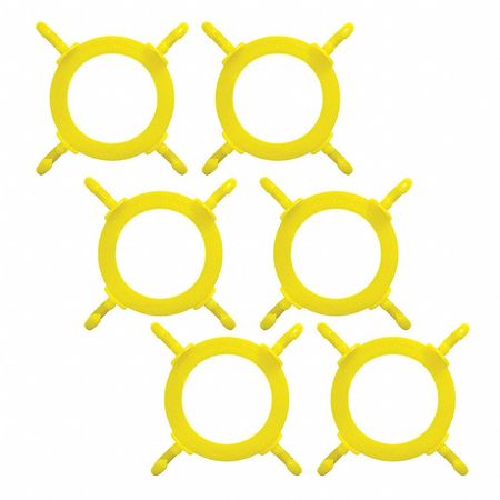 MR. CHAIN Cone Connector, 5" L, Yellow, Polyethylene 97402-6