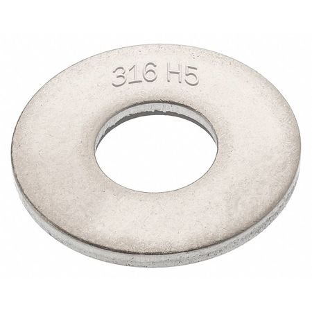 AMPG Flat Washer, Fits Bolt Size M12 , Stainless Steel Plain Finish WAS407M12