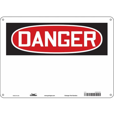 CONDOR Safety Sign, 14" W, 10" H, 0.032" Thickness 486V48