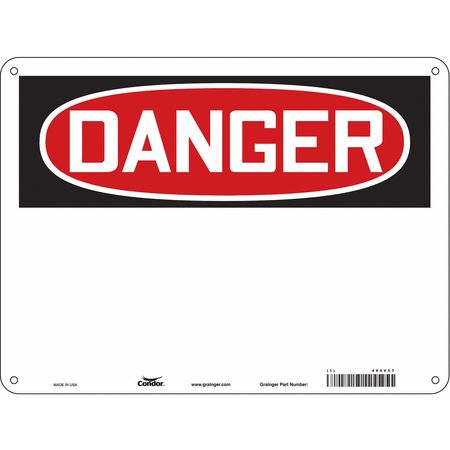CONDOR Safety Sign, 24" W, 18" H, 0.055" Thickness 486V57