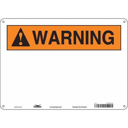 CONDOR Safety Sign, 14" W, 10" H, 0.055" Thickness 486W76