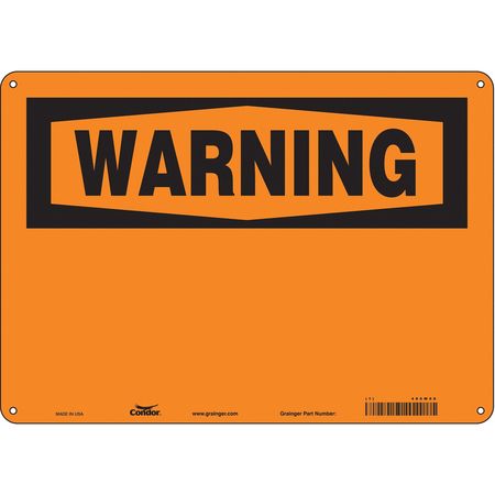 CONDOR Safety Sign, 14" W, 10" H, 0.055" Thickness 486W68