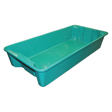 Toteline Stack & Nest Container, Green, Fiberglass Reinforced Composite, 42 1/2 in L, 20 in W, 7 1/2 in H 780108W5170