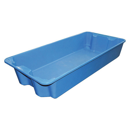 Toteline Stack & Nest Container, Blue, Fiberglass Reinforced Composite, 42 1/2 in L, 20 in W, 7 1/2 in H 780108W5268