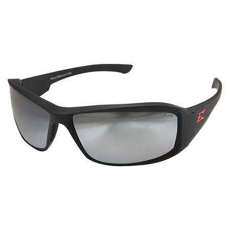 Edge Eyewear Safety Glasses, Silver Mirror Polycarbonate Lens, Scratch-Resistant XB137