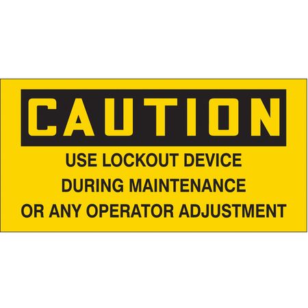 CONDOR Safety Label, 4-1/2" W, 4-1/2" H, PK2, 487C96 487C96