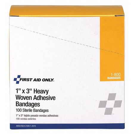 Zoro Select Adhesive Bandages, Beige, Fabric, PK100 1-800