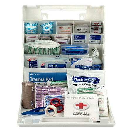 ZORO SELECT First Aid Kit, Plastic, 50 Person 225-AN
