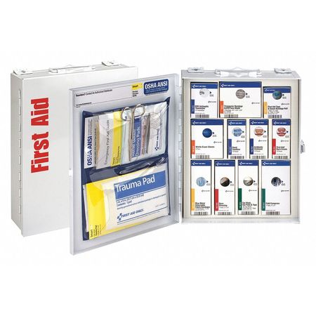 FIRST AID ONLY First Aid Kit w/House, 95pcs, 3.25x12", WHT 90658-021