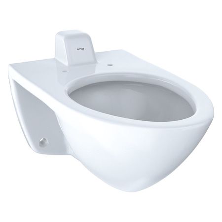 Toto Toilet Bowl, 1.0/1.28/1.6 gpf, Flushometer, Wall Mount, Elongated, Cotton CT708UVG#01