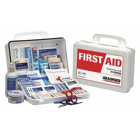 ZORO SELECT First Aid Kit, Plastic, 25 Person 59476