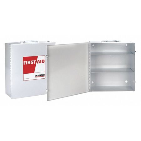 Zoro Select Empty First Aid Cabinet, Wall Mount, White M5025