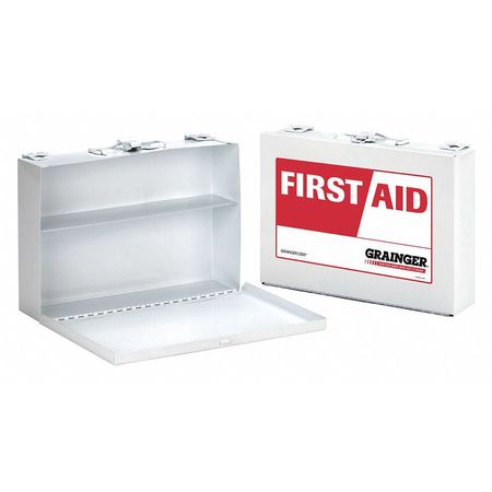 Zoro Select Empty First Aid Cabinet, Wall Mount, White M5022