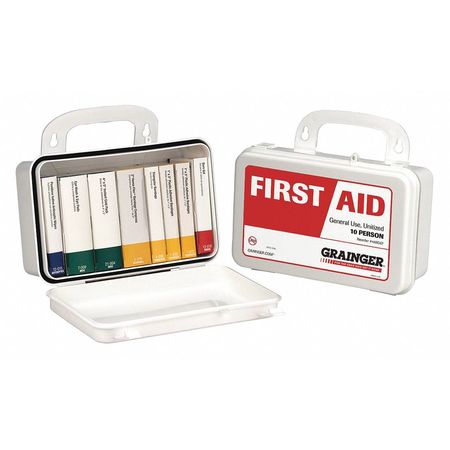 ZORO SELECT First Aid Kit, Plastic, 10 Person 59001