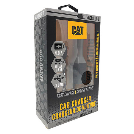 CAT USB Car Charger, Charges Up To 3 Devices CAT-CLA2-M