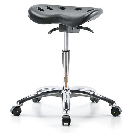 ZORO SELECT ESD Pneumatic Stool, 300 lb. wt. Cap. ESD-PTMBSO-CR-NF-ESC